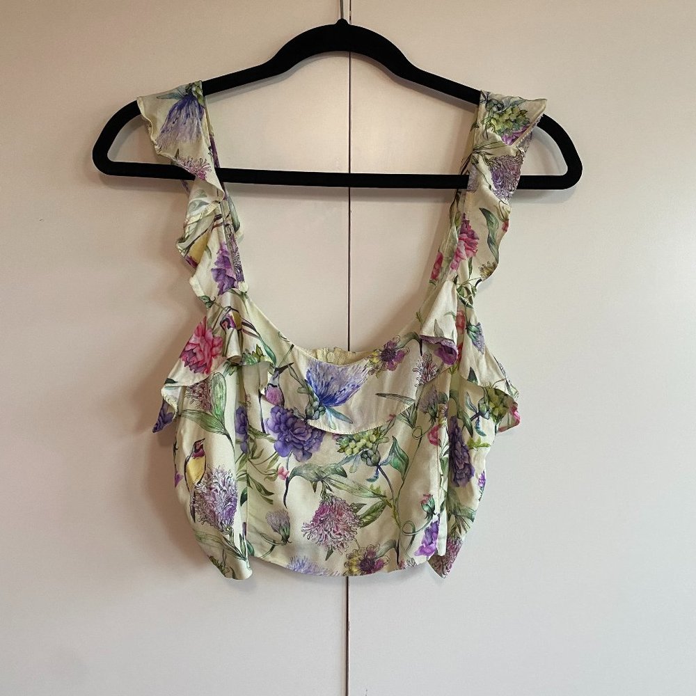 H&M Crop Top with Ruffled Straps